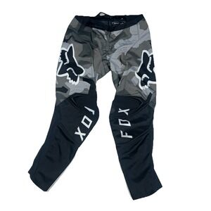 FOX 180 BNKR RACE PANTS BLACK CAMO‎ Adult Size 34